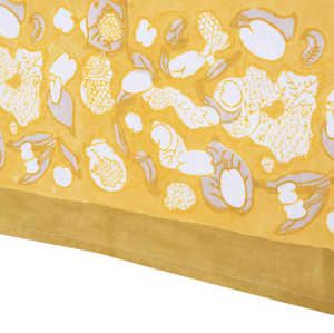 French Tablecloth Forest Harvest Grey & Mustard