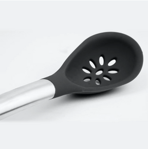 Cuisipro Silicone Slotted Spoon - 12" Grey