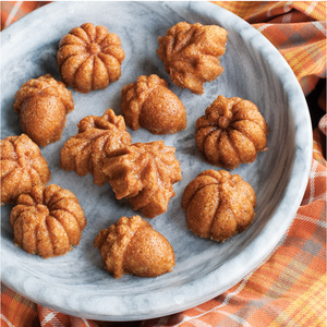 Chai Spice Autumn Cakes with Nutmeg Glaze