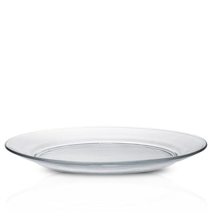 Lys clear glass dinner plate, 11 in