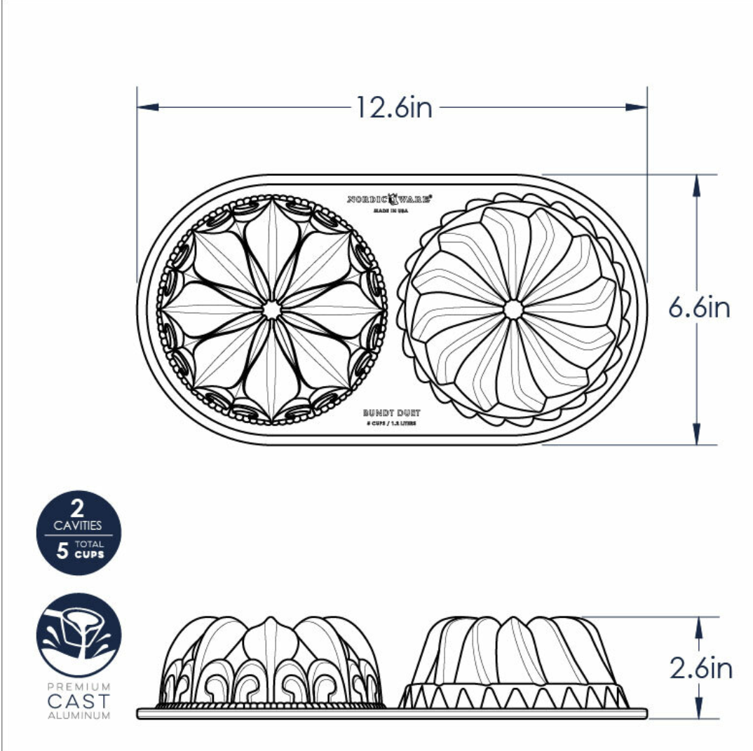 Nordic Ware Fleur de Lis 10-cup Bundt Pan