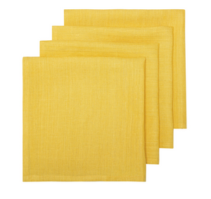 Couleur Nature Palma Handwoven Linen Mustard Yellow 20"