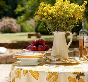 French Tablecloth Fig Citrine 71x128