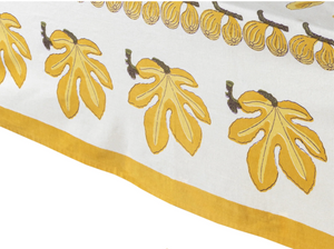 Couleur Nature French Tablecloth Fig Citrine 71x71
