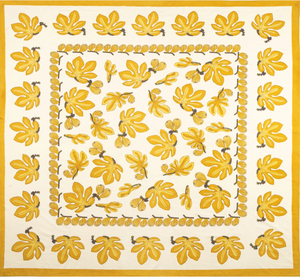 Couleur Nature French Tablecloth Fig Citrine 71x71