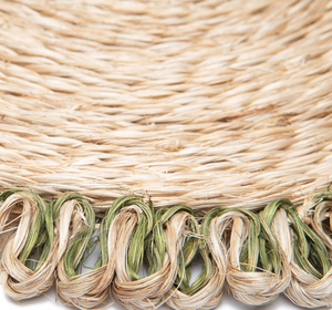 Couleur Nature Loopy Abaca Natural & Olive Green