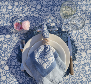 Couleur Nature French Tablecloth Meadows Bleu 59x86