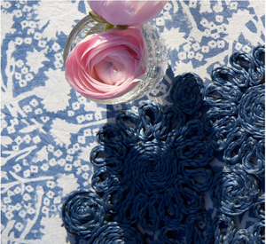 Couleur Nature French Tablecloth Meadows Bleu 71x106