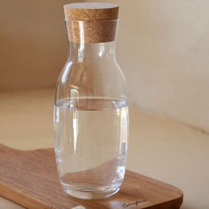 Glass Carafe with Cork Stopper Alegra by Casafina