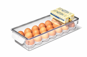Refrigerator Egg Bin With Removable Tray