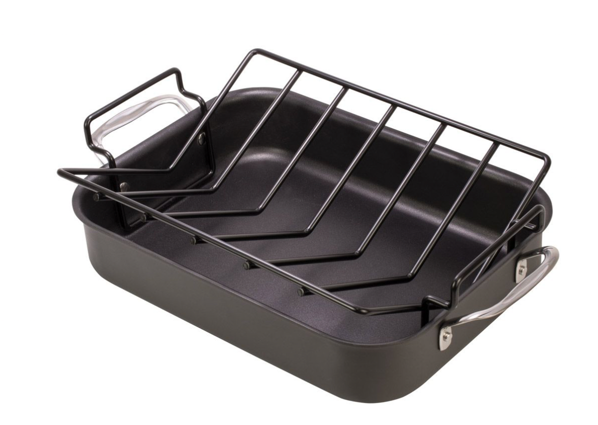 Roasting Pro V Shaped Wire Roasting Baking Broiling Rack Nonstick 15 i Leoni