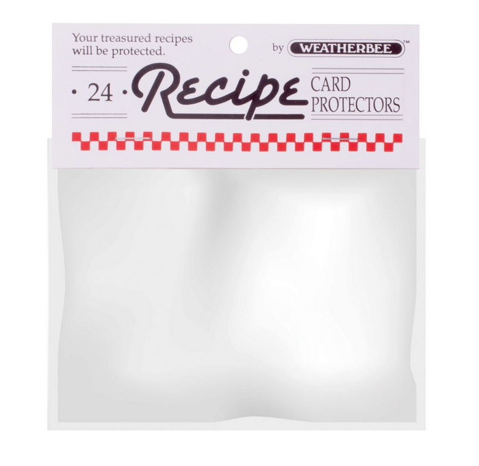 Weatherbee Recipe Cards Protector, 4 x 6, Set of 24