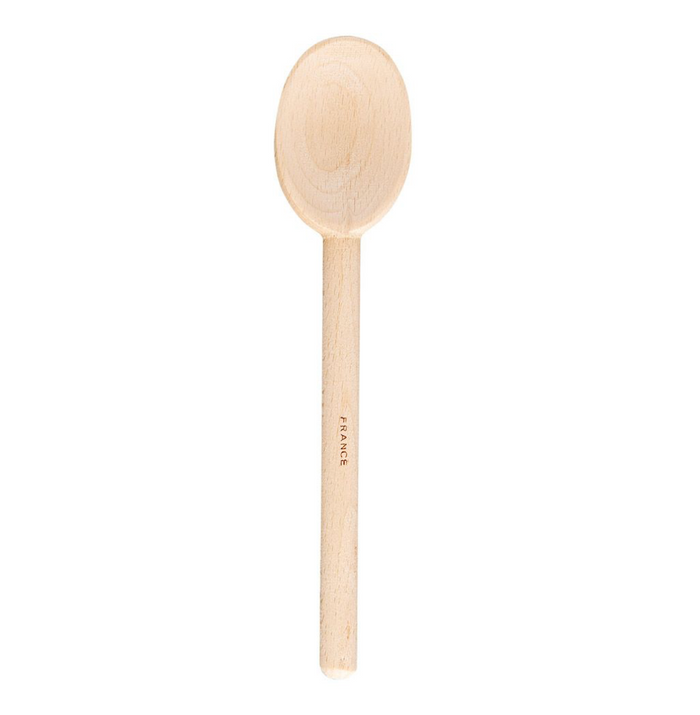 Classic French Beechwood Spoon, 8in