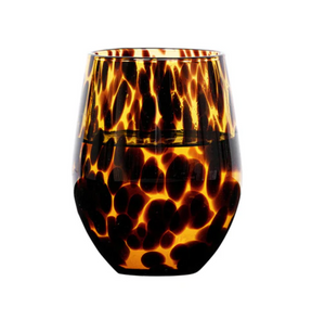 Juliska Puro Stemless Wine Glass - Tortoiseshell