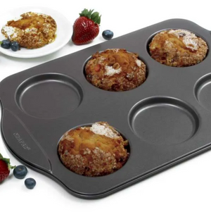Norpro Nonstick Puffy Muffin Crown Pan, 6 Count