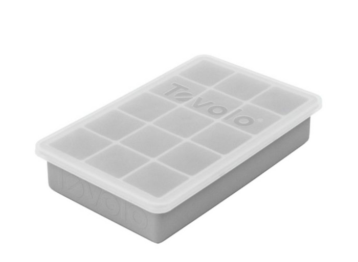 PERFECT CUBE ICE TRAY WITH LID - OYSTER GRAY