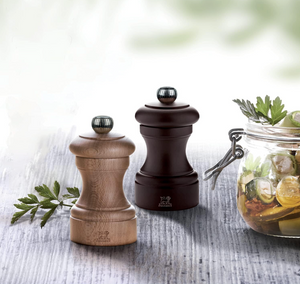 Peugeot Bistro Salt & Pepper Mill, 3.94i", Chocolate and Natural