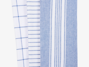 MONACO DUAL PURPOSE TERRY KITCHEN TOWELS, BLUE