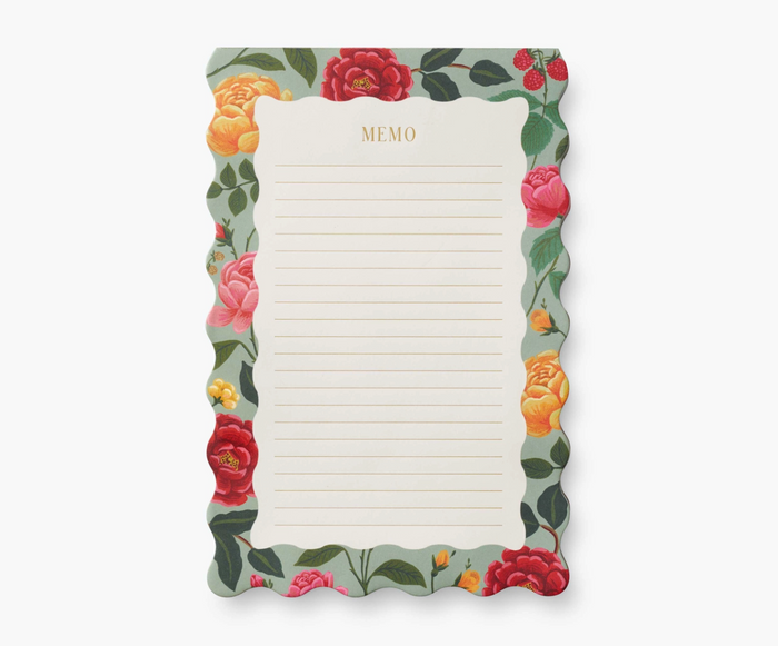 Rifle Paper Co. Large Memo Notepad- Roses