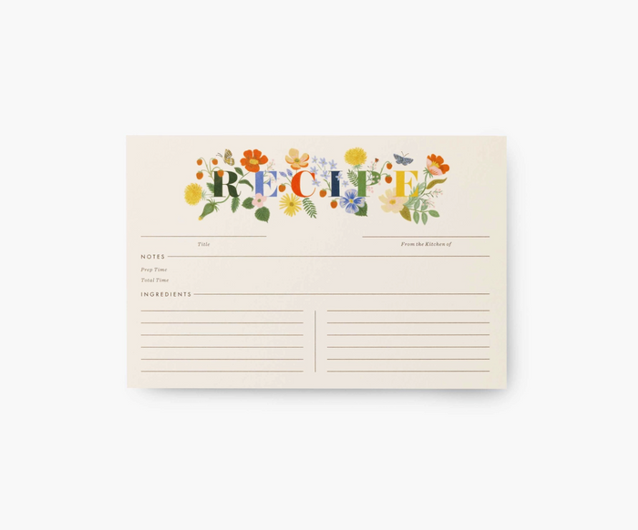 Rifle Paper Co. Recipe Cards- Mayfair