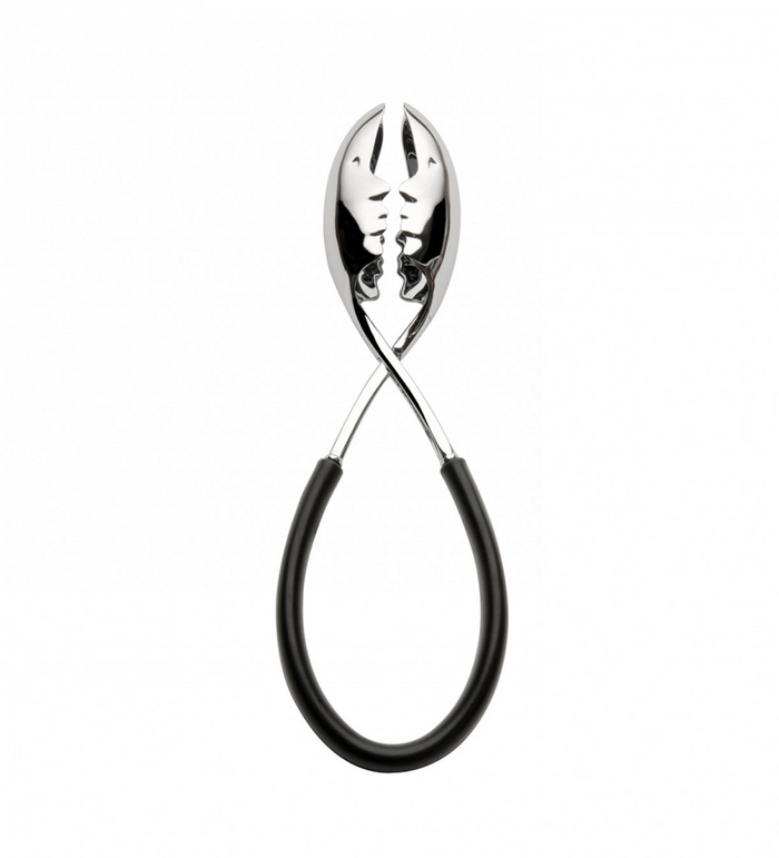 Casa Bugatti Kiss Salad Tongs, Black