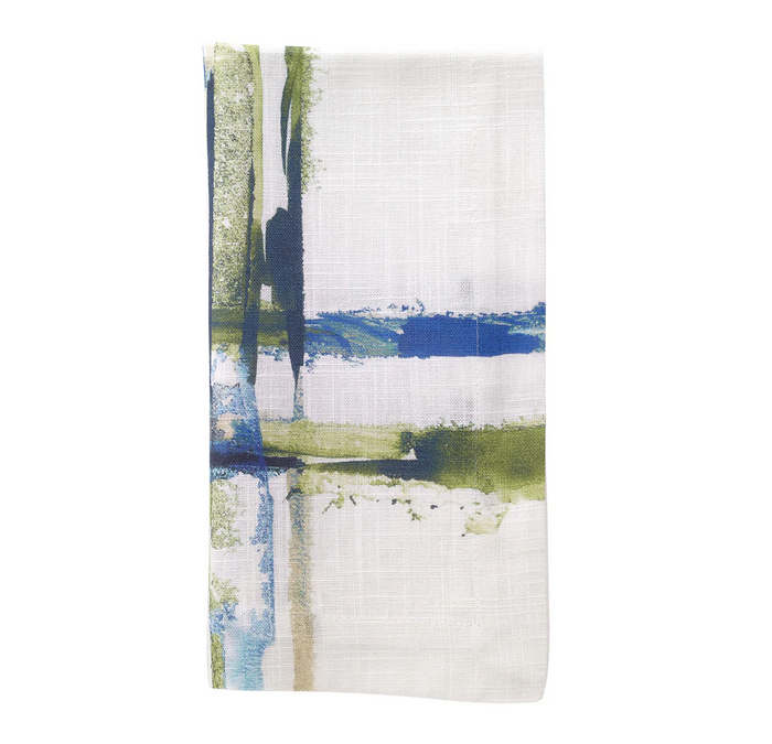 Bodrum Abstract Grid Napkin, 21"