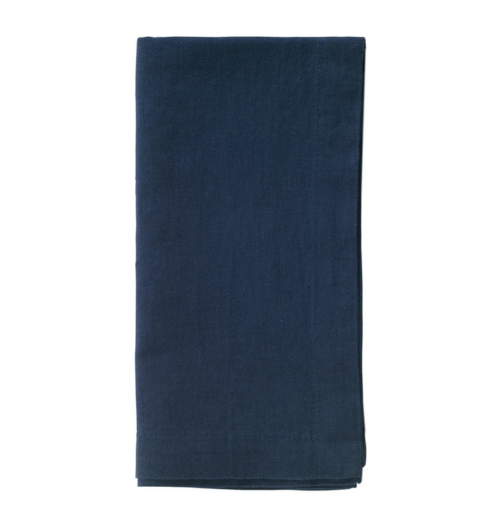 Bodrum Amalfi Linen Napkin, Navy