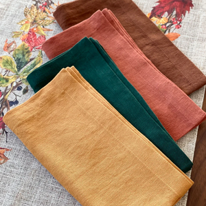 Bodrum Amalfi Linen Napkin, Chocolate