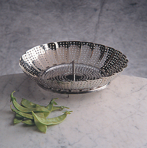 VEGETABLE STEAMER - 9IN - STAINLESS STEEL