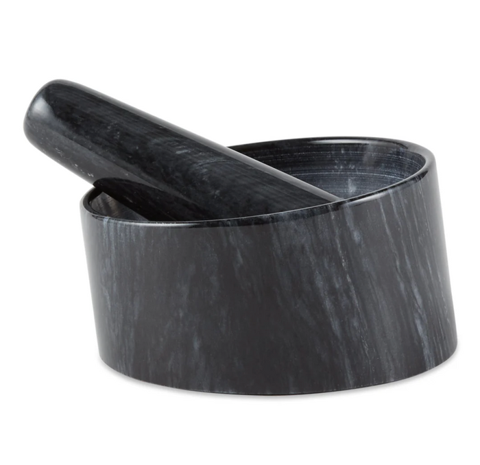 MARBLE MORTAL & PESTLE - BLACK