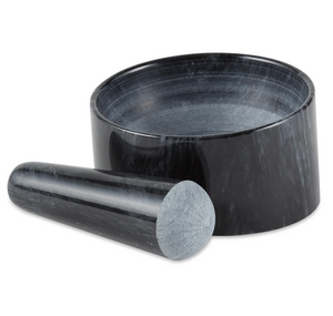 MARBLE MORTAL & PESTLE - BLACK