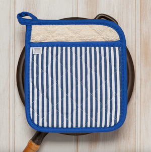 Superior Blue Narrow Stripe Potholder