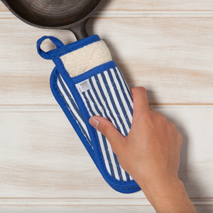 Superior Blue Narrow Stripe Potholder