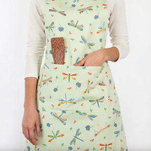 Dragonfly Chef's Cotton Kitchen Apron