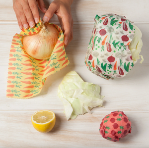 Veggies Beeswax Wrap Set of 3