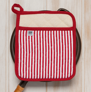 Superior Red Narrow Stripe Potholder