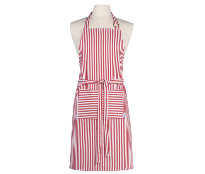 Narrow Red Stripe Chef's Apron