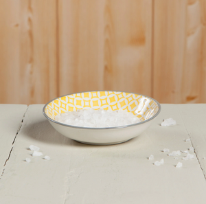 Yellow Diamonds Dipping Bowl