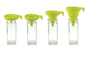 SILICONE FUNNEL - COLLAPSIBLE - GREEN