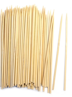 BAMBOO SKEWER - 6IN FLAT SKEWER - 50 CT.