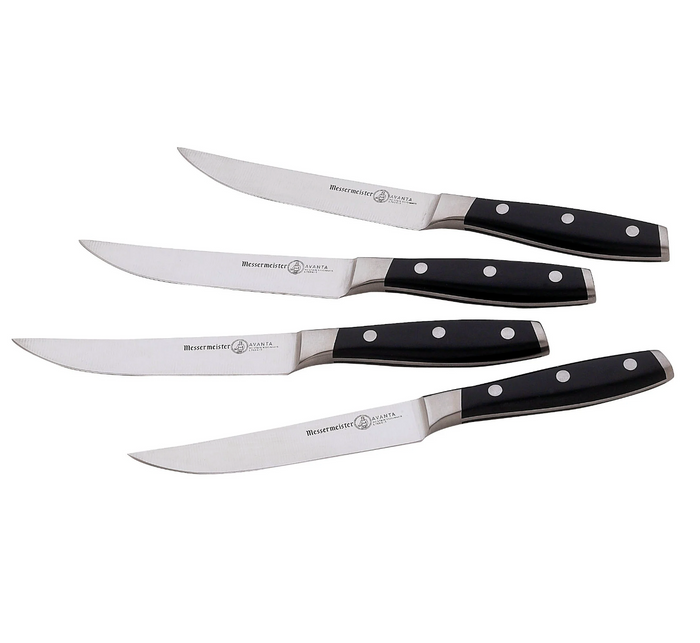 Messermeister AVANTA 4 PIECE FINE EDGE STEAK KNIFE SET