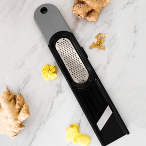 3-IN-1 GINGER GRATER TOOL - BLACK AND GREY