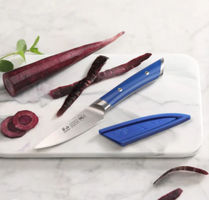 HELENA Series 3.5-Inch Paring Knife with Sheath, Blue