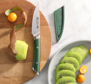 HELENA Series 3.5-Inch Paring Knife with Sheath, Green