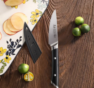 HELENA Series 3.5-Inch Paring Knife with Sheath, Black