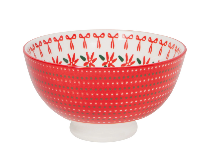 Wreaths Stamped Bowl, 4 Inch