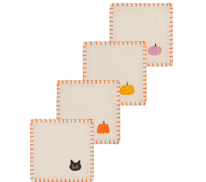 Hallows' Eve Cocktail Napkins, Set of 4