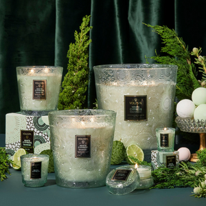 Voluspa White Cypress 3 Wick Hearth Candle