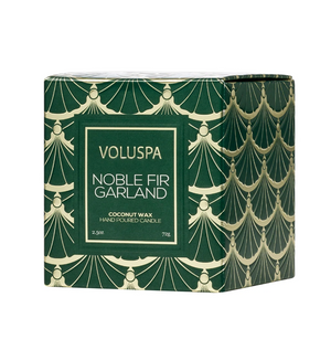 Voluspa Noble Fir Garland Pedestal Candle