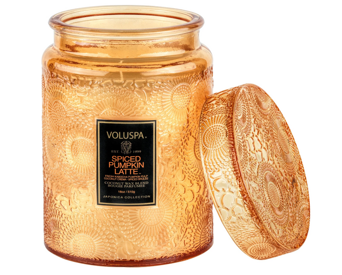 Voluspa Spiced Pumpkin Latte Large Jar Candle